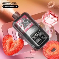 MOTI Go Pro vaporizador desechable (5%, 12000 inhalaciones) fresa helada 464B22 - Moti Vape Amazon